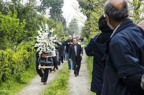 تشییع پیکر استاد منوچهر ستوده - چالوس